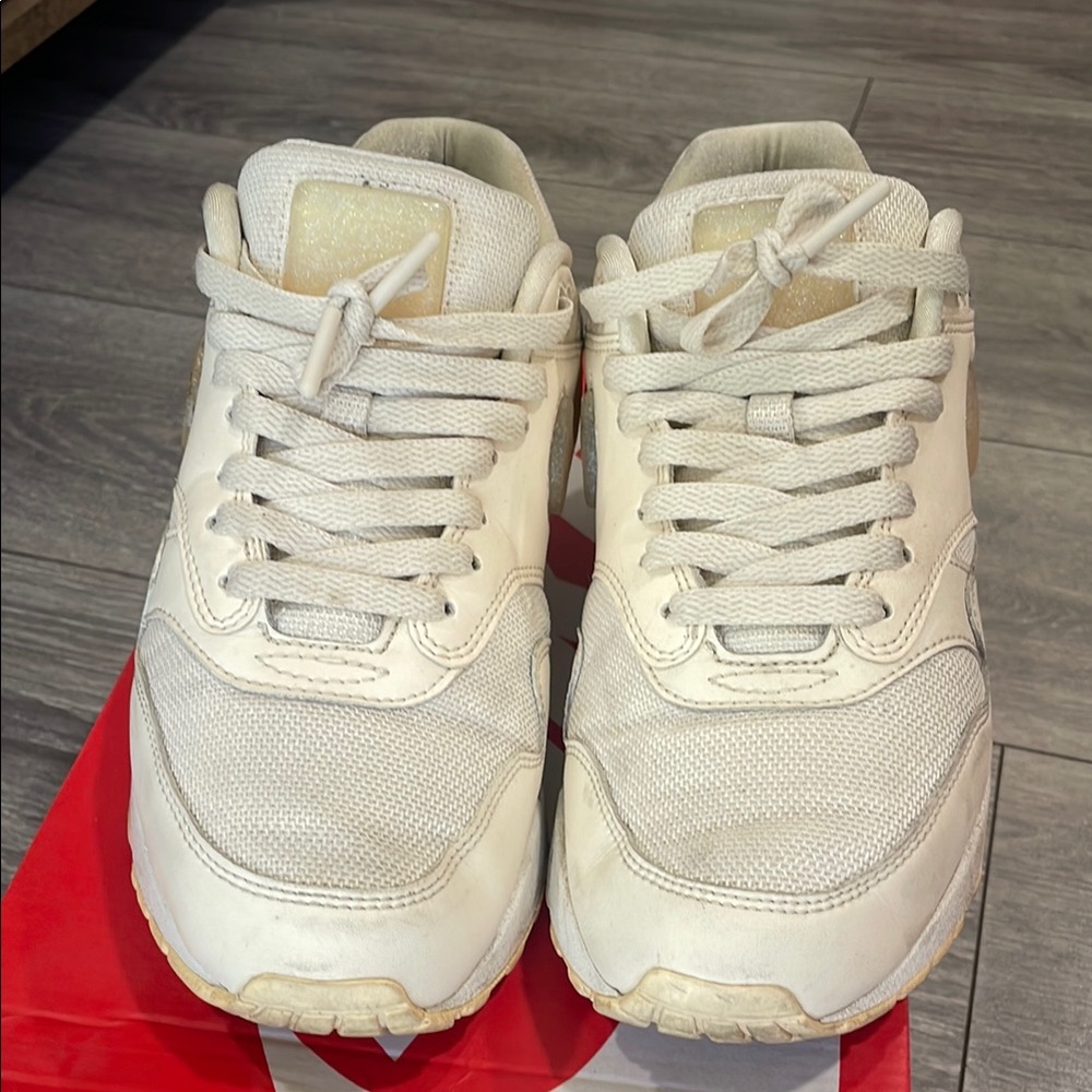Nike Airmax Cream and Glitter Sneakers
